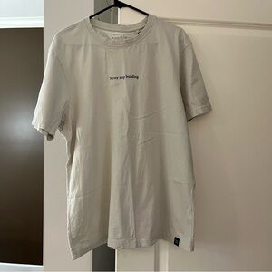 Pull & Bear Never stop building tshirt